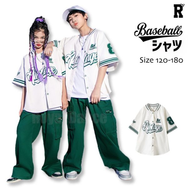 画像1: 【トップス】Baseball HipHop Shirts (1)