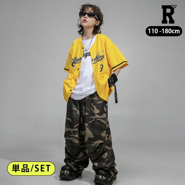 ヒップホップベースボールシャツ