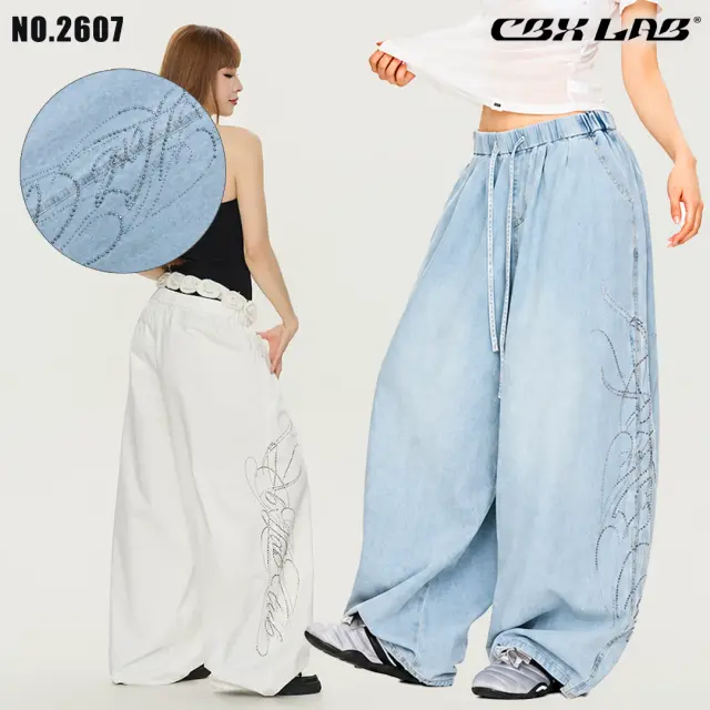 【CBX LAB】DENIM HIPHOP PANTS