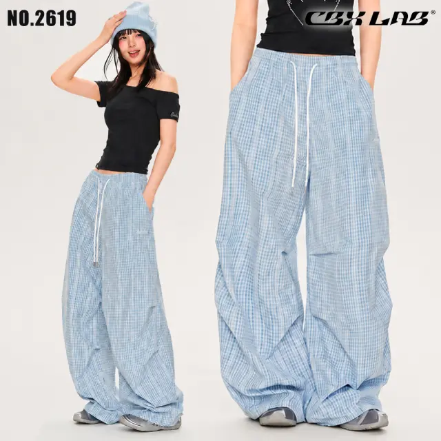 【CBX LAB】CHECK PANTS